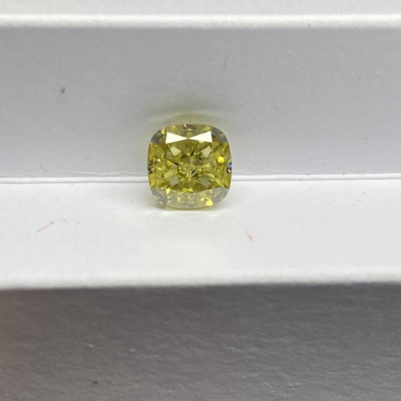 

Loose Gemstones Cushion Shape Yellow Synthetic Lab Grown Moissanite Diamond Gemstone For Engagement Ring Making
