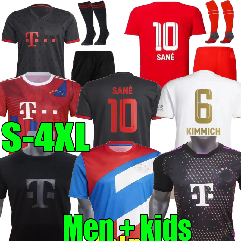 

22 23 24 Bayern Munich soccer jerseys DE LIGT SANE 2022 2023 football shirt KIMMICH HERNANDEZ GORETZKA GNABRY camisa de futebol top thailand men  kits XXXL 4XL