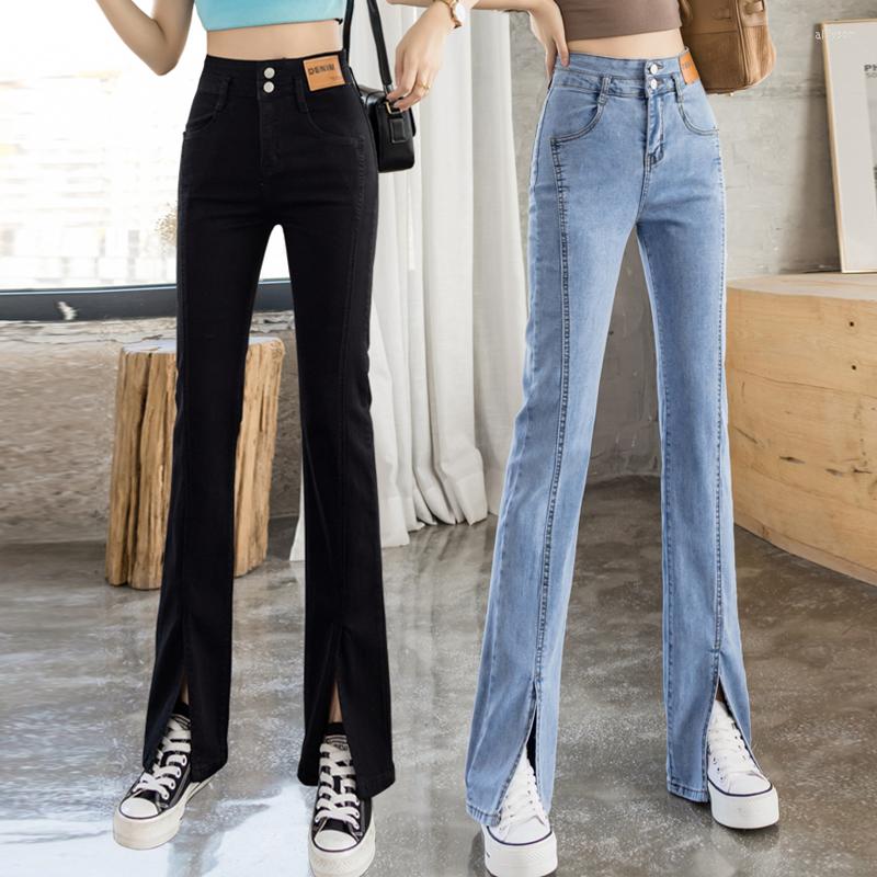 

Women's Jeans 2023 Women's High Waist Retro Spring And Summer Fashion Chic Split Flared Pants, 11