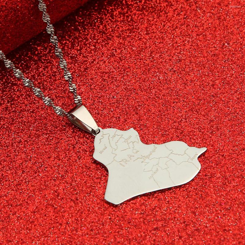 

Pendant Necklaces Iraq Map National Of Jewelry For Women Men Iraqi Gift