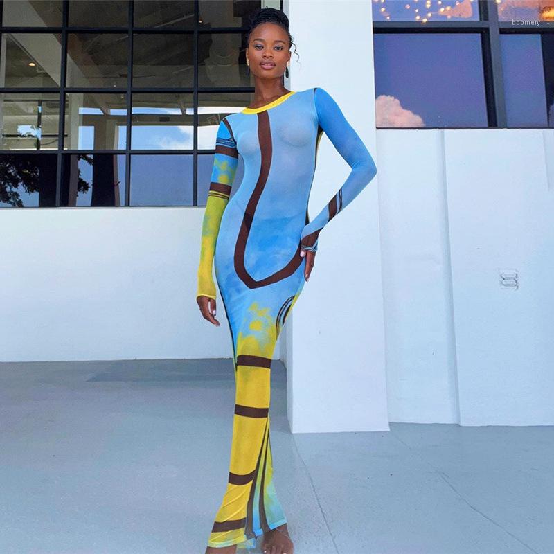 

Women' Swimwear Beach Women Fashion 2023 Swimsuit With Cover Up Set Summer Sexy Neck Long Sleeve Female Bump Color Slim One Dress Print, The light blue