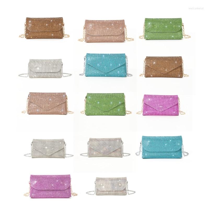 

Evening Bags M6CC Glitter Bag For Women Wedding Clutch Purse Chain Shoulder Small Party Handbag Crossbody, Blue