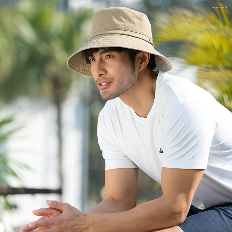 

Berets OhSunny Unisex Bucket Hats UV Protection Sun Hat UPF50 Summer Large Brim Floppy Flodable Washable Bohemia Beach Cap Chapeau, Army green