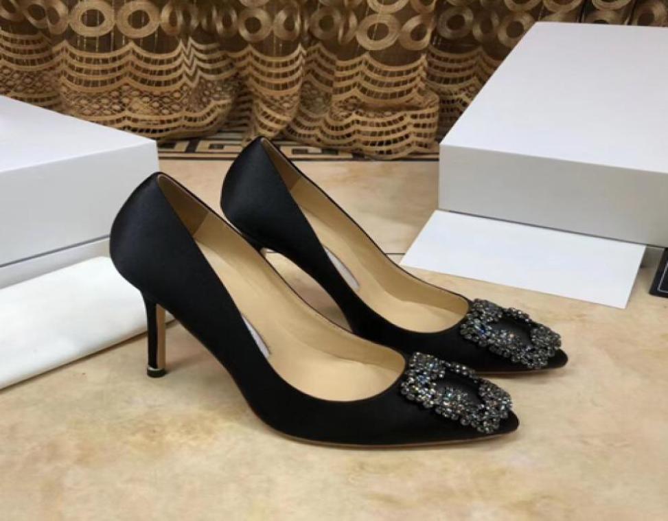 

2022 fashion women shoes Glitter sequined Point toe thin heels High Heels Pumps Stilettos For2193064, Silver