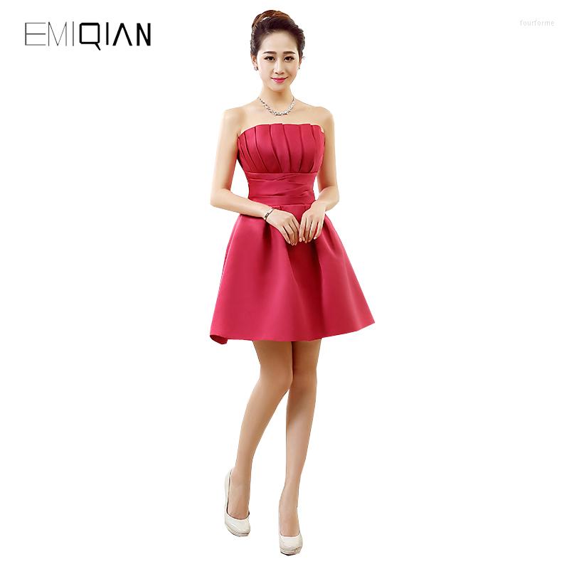 

Party Dresses Original Design A Line Strapless Scalloped Mini Cocktail, Champagne