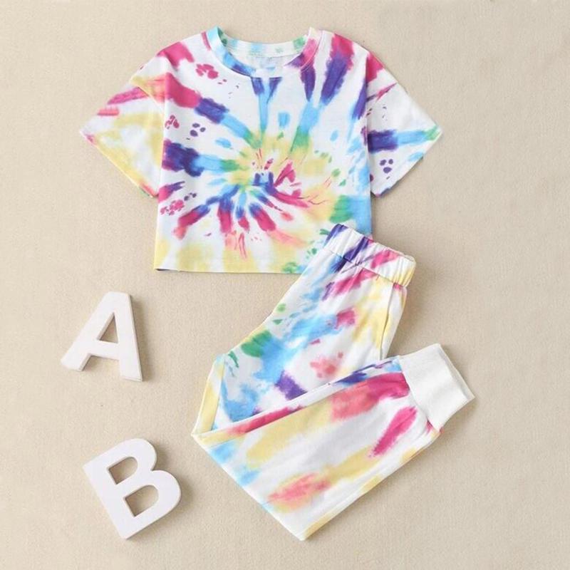 

Clothing Sets Toddler Tops Outfits Short Sleeve Tank Daily 2PC, Multicolor