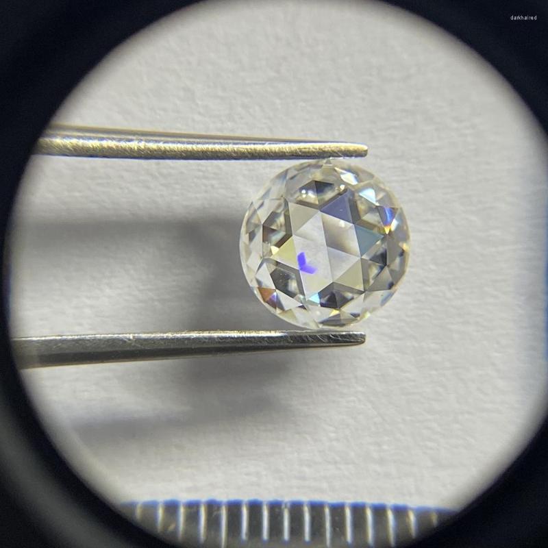 

Loose Diamonds Meisidian 2.6 Carat 10mm D VVS1 Flatback Rose Cut Diamond Moissanite Lose Gemstone