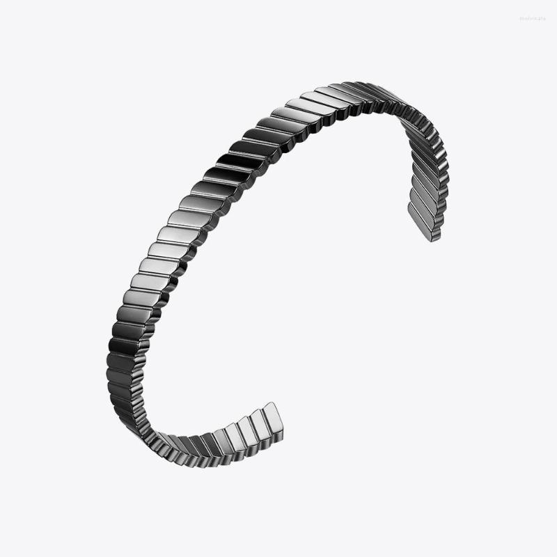 

Bangle Enfashion Stripe Cuff Open Bracelet Manchette Trendy Stainless Steel Pulseira 2023 Women Bracelets Bangles B222283