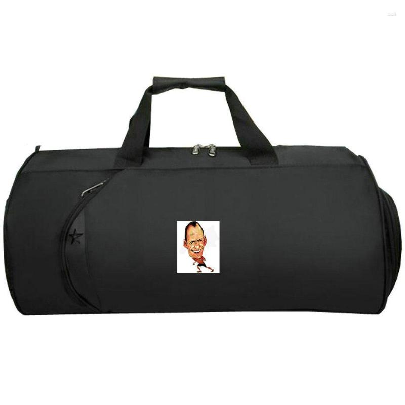 

Duffel Bags Arjen Robben Bag Player Travel Tote Famous Star Train Sling Handle Trip Duffle Print Luggage, Black