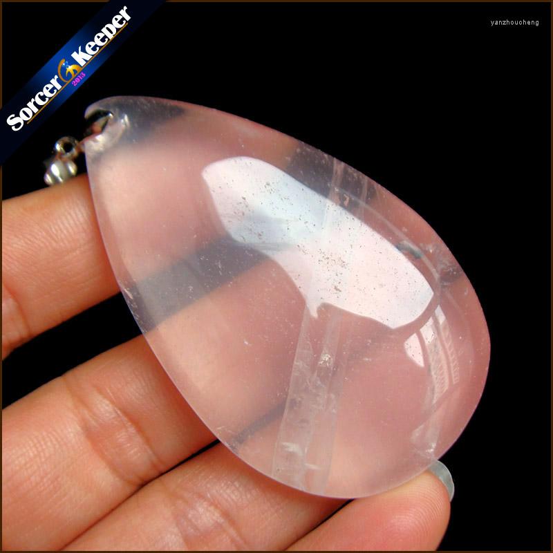 

Pendant Necklaces Fashion Natural Stone Rose Quartz Crystal Beads Charm Pendants Handmade Necklace Diy Jewelry Making RS309