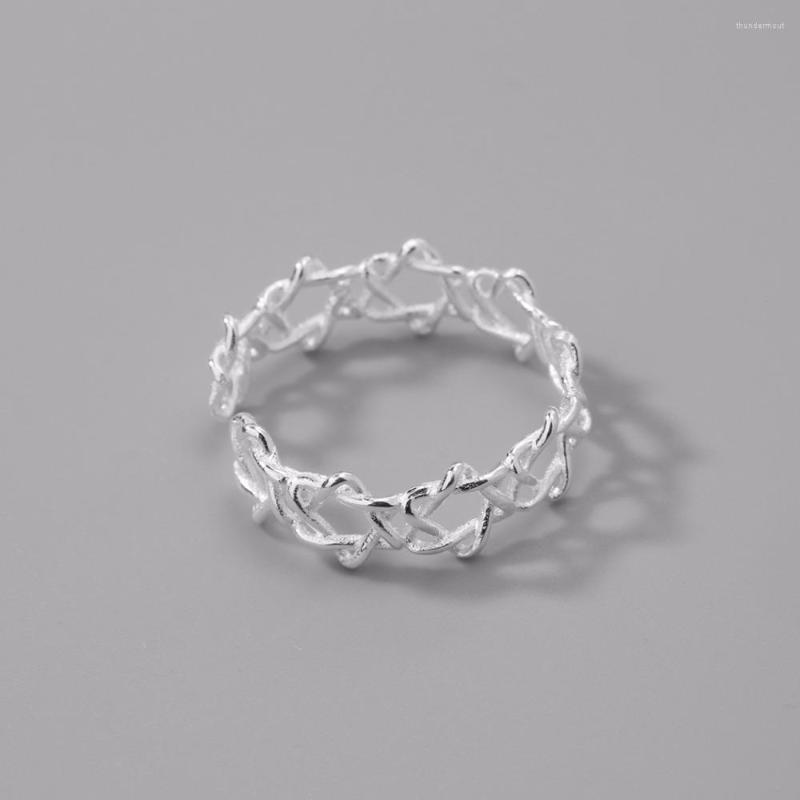 

Cluster Rings CHENGXUN 2023 Trend Engagement Star Ring For Women Hollow Hexagon Knot Twisted Romantic Wrap Free Size Gifts Girlfriend