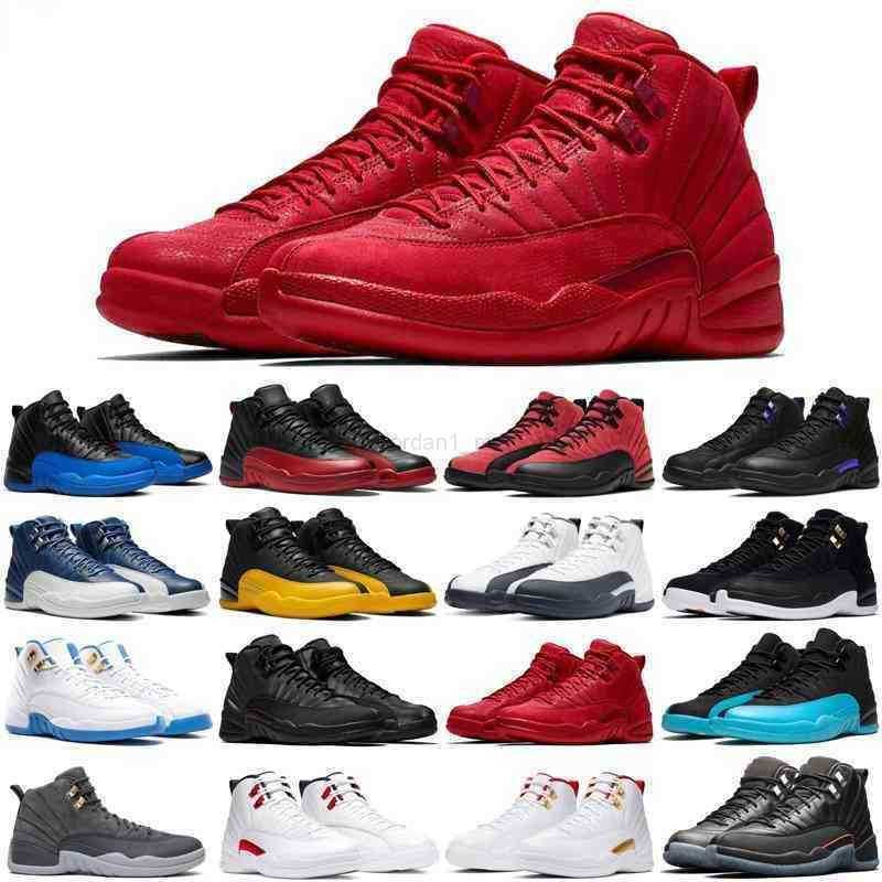 

quality12 12s mens basketball shoes Utility Twist Playoffs Royalty Reverse Flu Game Black men trainers sports sneakers size 7-13, #16 bordeaux