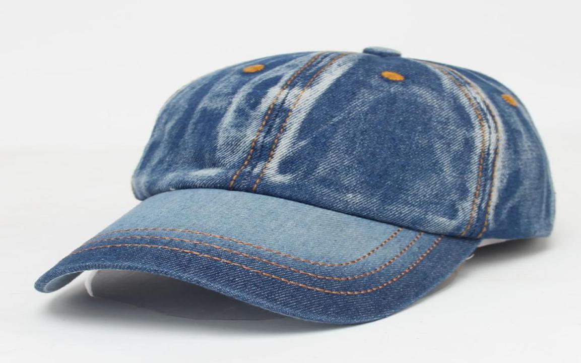 

Whole 2016 Retro Jeans Baseball Cap Men Women Snapback Hat olf Hat Adjustable Visor Bone Denim Blank Gorras Casquette Plain H4483073, Blue