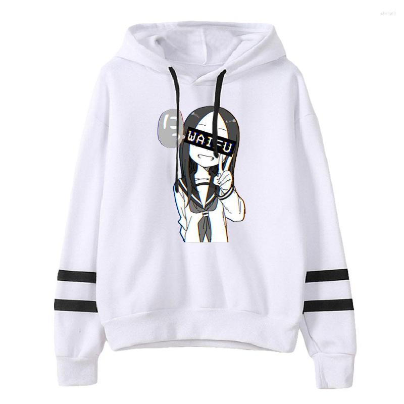 

Women's Hoodies Japanese Anime Teasing Master Takagi-san Hoodie Unisex Pocketless Sleeve Sweatshirt Men Women's Harjauku Clothes, Black