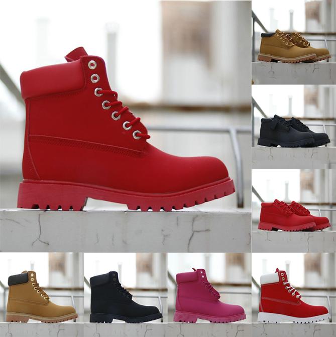 

Designer Land boots Luxury Winter boot for men women Cowboy white black red blue Ankle boots Hiking Working Motorcycle Timber boot6015713, Pink