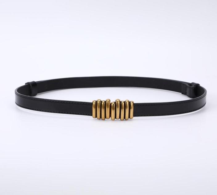 

Womens Belts Waistband Belts Smooth Buckle Width 4 Colors Optional High Quality Cowhide8679784, Black