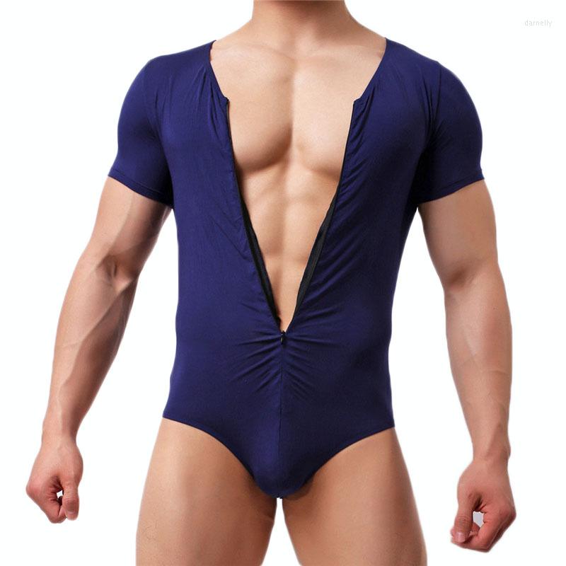

Men's Body Shapers Boxer Modal Jumpsuit Corset Bodysuit Bodybuilding Shaper For Slim Fitness Romper Mens Slimming Jockstrap Underwear Man