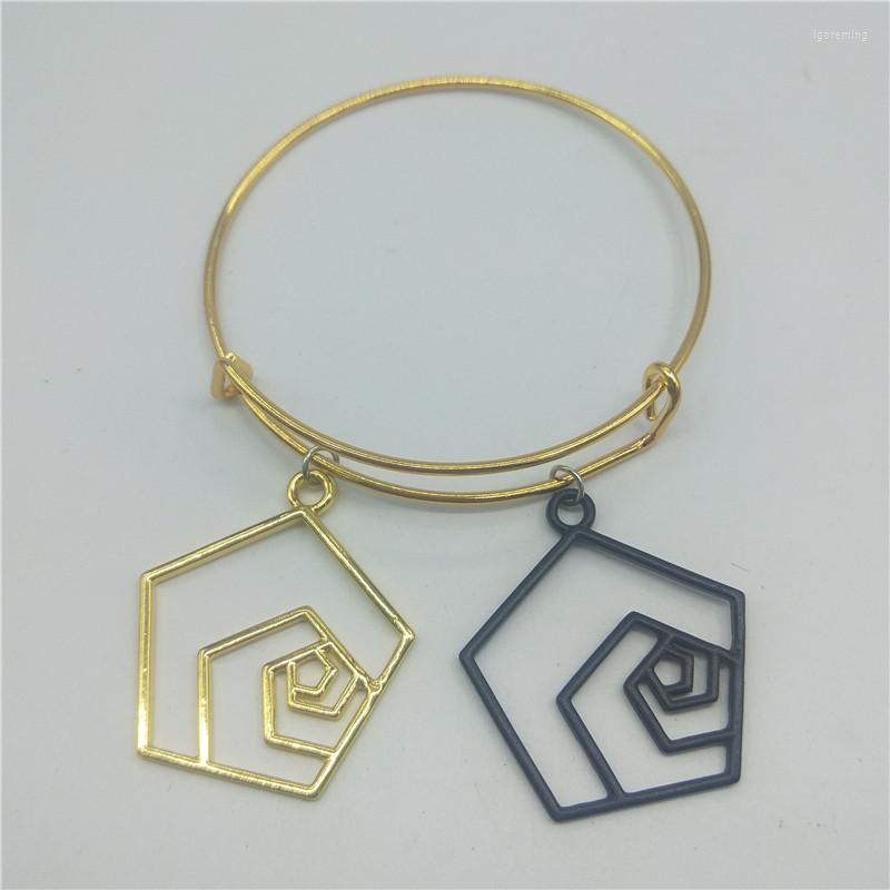 

Bangle Fashion Irregular Geometric Bangles Fibonacci Sequence Math Geometry Wristband Holiday Gift Women Jewelry