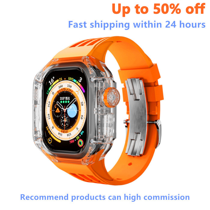 

49mm smart watch For Apple watch iWatch Ultra Series 8 silicagel Watch Case marine strap smart watch sport watch Protective cover case