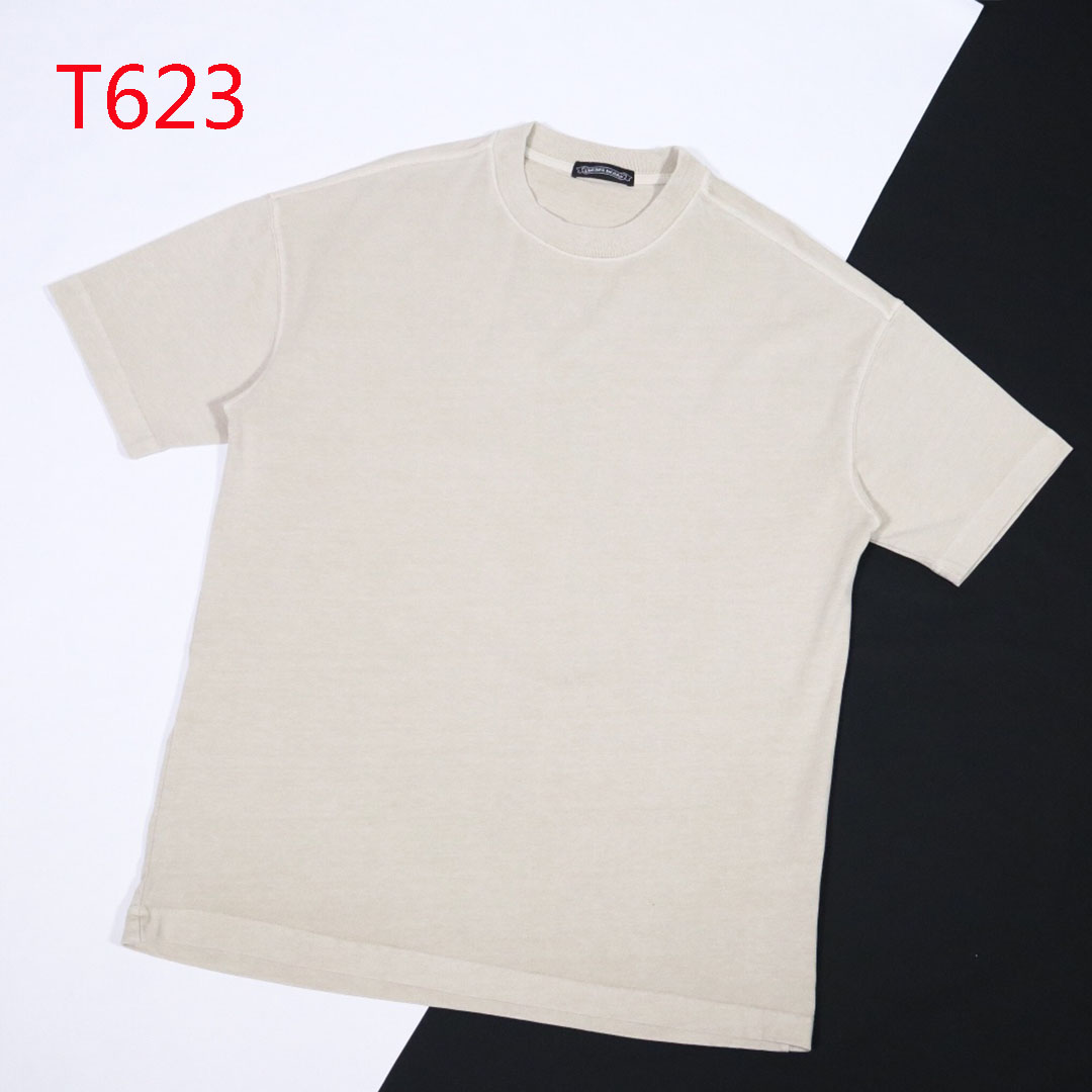 

T623 Old Red Cross Printed Short Sleeve T-shirt Made of Pure Cotton Sanskrit Printed Couple Style Personalized Fashion Classic Letter Punk Hip Hop Style