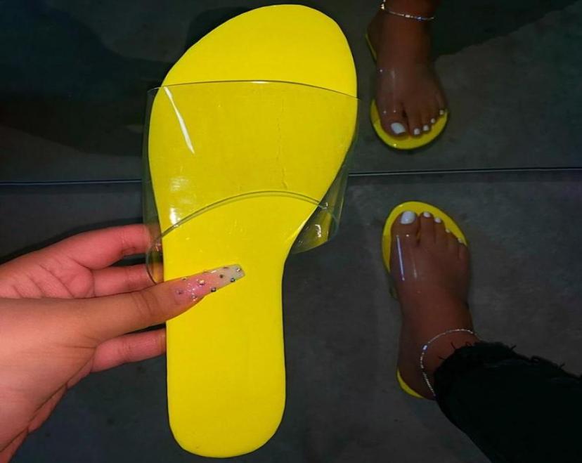 

Fashion Women Slippers Slides Clear Transparent Jelly Shoes Outdoors Female Sexy Summer Beach 2021 Footwear4049004, Red