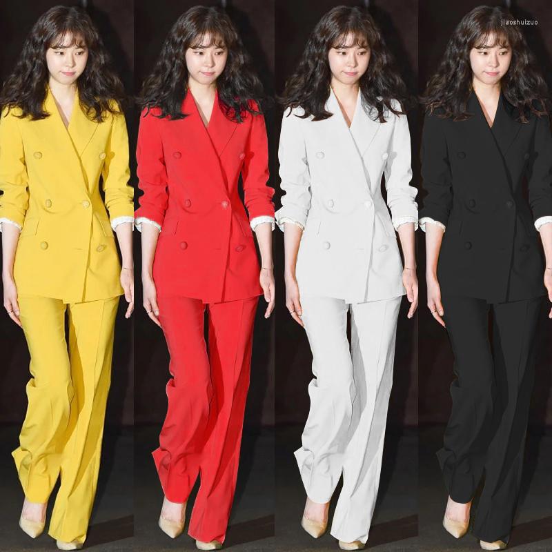 

Women's Two Piece Pants Pant Suits Women Office Sets Suit Set Blazer