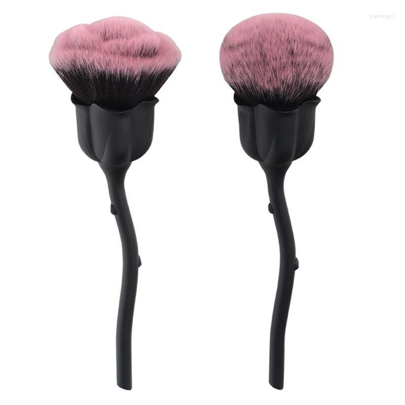 

Makeup Brushes Pro Rose Flower Brush Set Cosmetic Foundation Powder Tool E1YD
