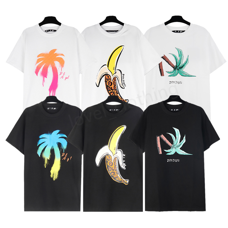 

Mens women T shirts Palms Designer Angle short sleeve Summer Fashion brand leisure street Cottons letter print Luxurys couples tops Clothing Size S-XL