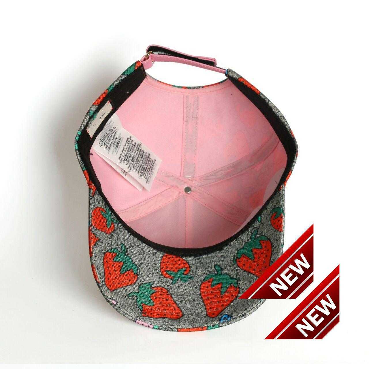 

quality High strawberry baseball caps man's cotton cactus classic letter Ball caps summer women sun hats outdoor adjustable Snapback Cap girl's cute viguc, Cl.1