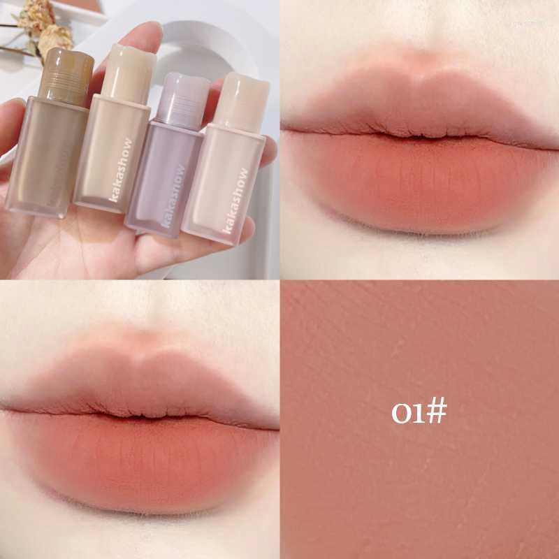 

Lip Gloss Chestnut Pink Glaze Matte Liquid Lipstick Waterproof Long Lasting Velvet Nude Red Mud Smooth Cheek Rouge Tint Cosmetics, 03