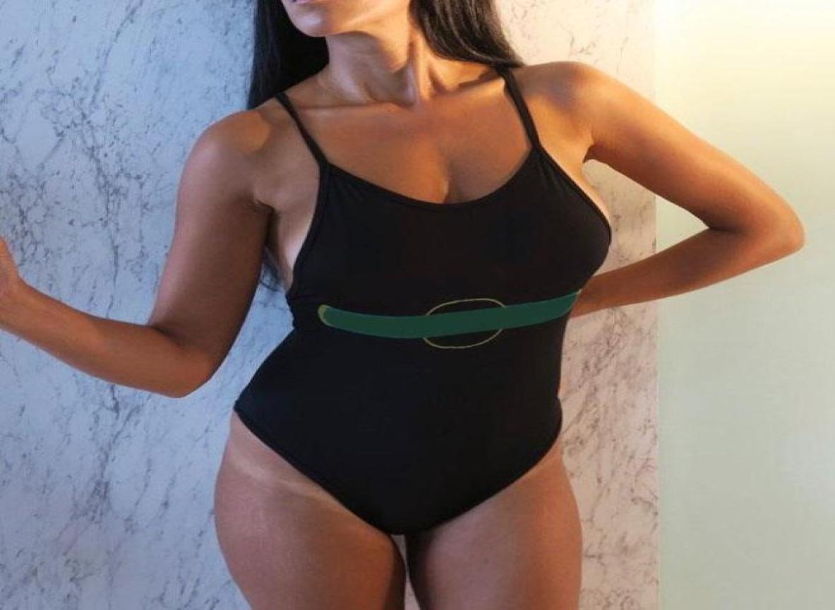 

Womens Swimwear One Piece Sexy Beach Bikinis Summer Split Swimsuit Fashion Letter Printed Thin Shoulder Strap Style Women Bikini 27740032