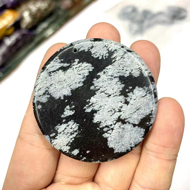 

Pendant Necklaces Snowflake Obsidian Stone Natural Gemstone Jewelry Free Necklace For Women Men Gift Wholesale !