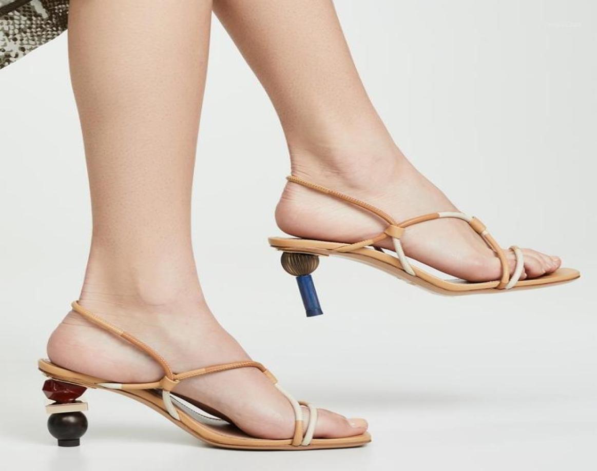 

Summer Strap Women Sandals Fashion Ball Heeled Slingback Sandal 8CM Ladies Shoes High heels Wedding Bride shoes14178480, Red