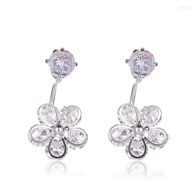 

Dangle Earrings YWZIXLN 2023 Fashion Jewelry Bohemian Aolly Crystal Flower Pendant Drop Earring Gift For Women Girl Wholesale E0169