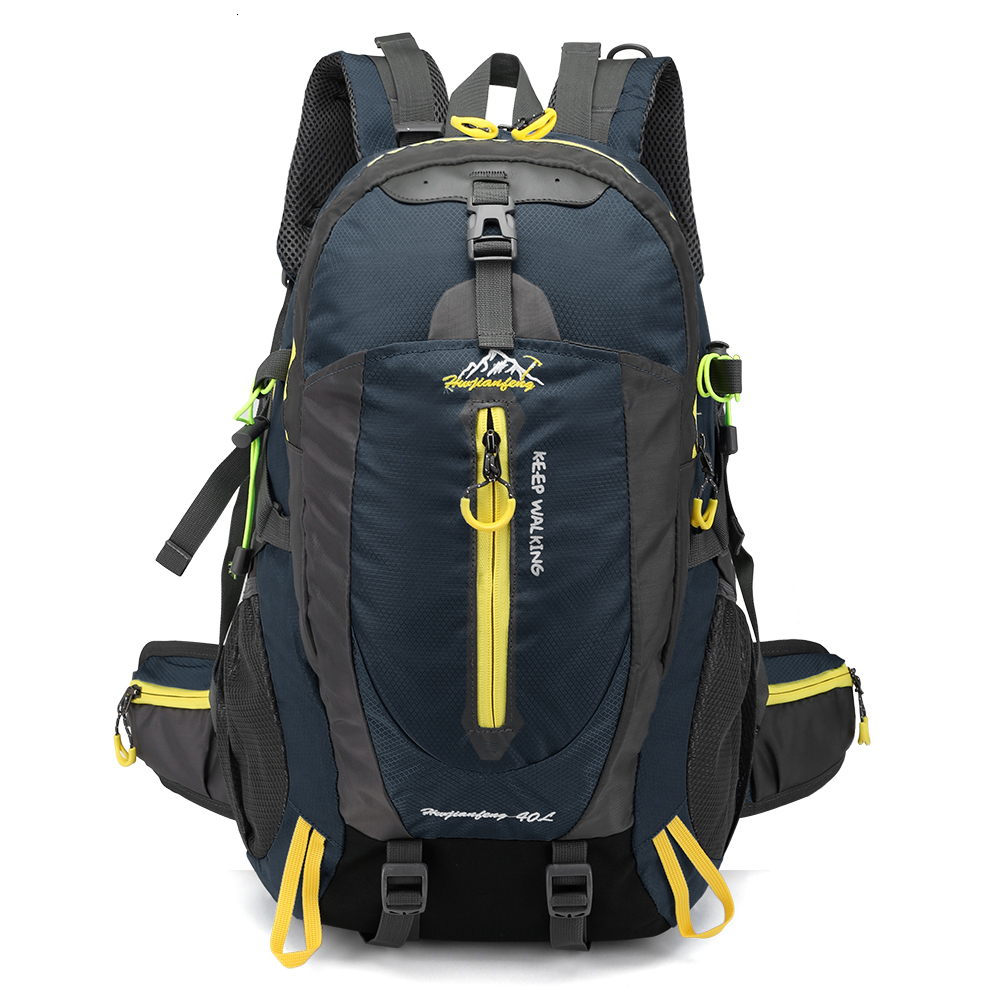 

Backpack 40L Waterproof Climbing Tactical Rucksack Travel Hiking Backpack Laptop Daypack Trekking Backpack Outdoor Men Women Sport Bag 230419, Orange