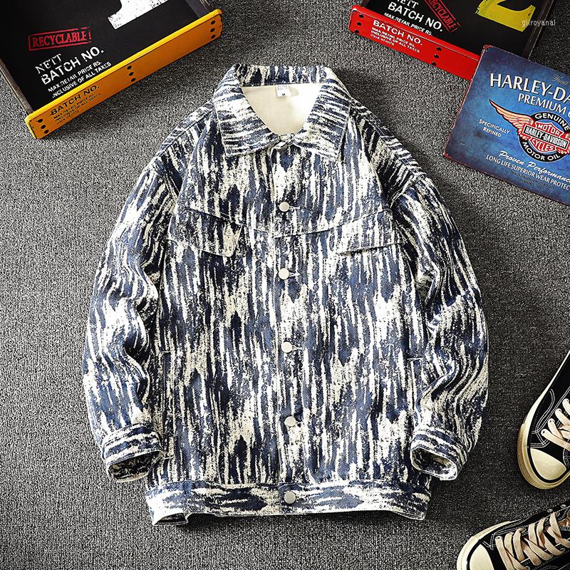

Men' Jackets Spring Denim Jacket Men' Autumn Trend Hong Kong Style Vintage Korean Top Versatile Casual Button Up Coat, Black