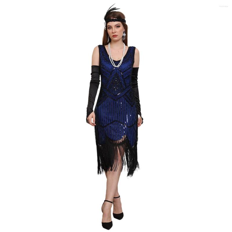

Party Dresses S-3xl 4XL 5XL Women's 1920s Gatsby Cocktail Sequin Beaded Dress V-Neck Fringed Tassels Hem Flapper 8803, Red