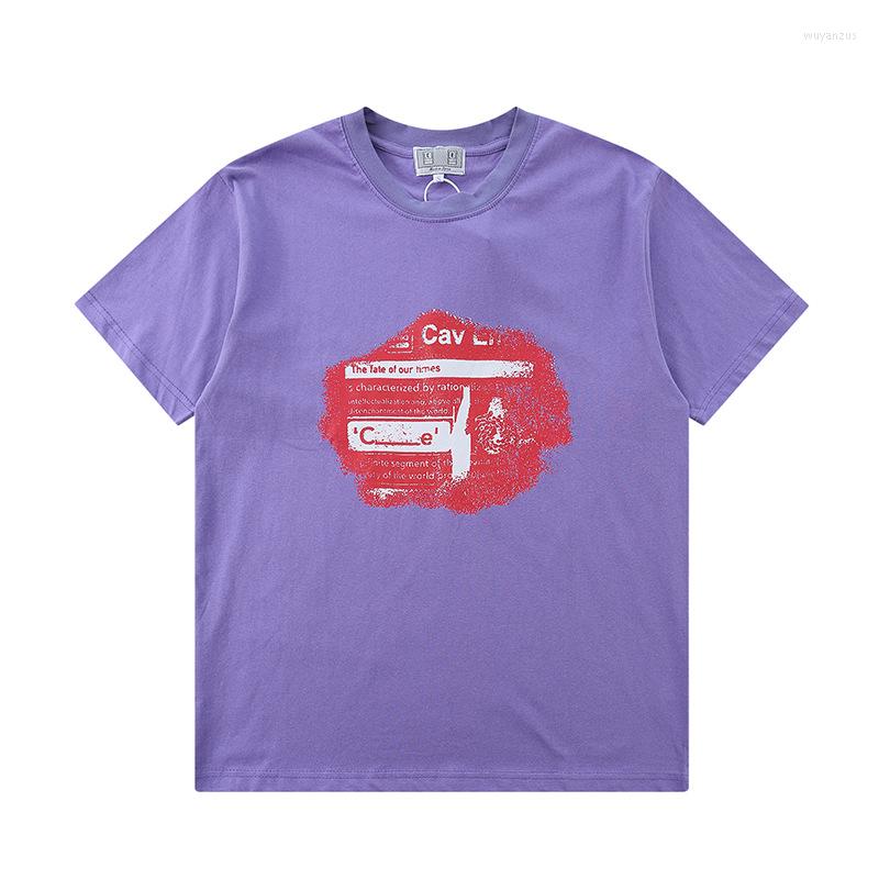 

Men' T Shirts CAVEMPT C.E T-shirt Man Women 1:1 Cartoon Anime Top, Purple