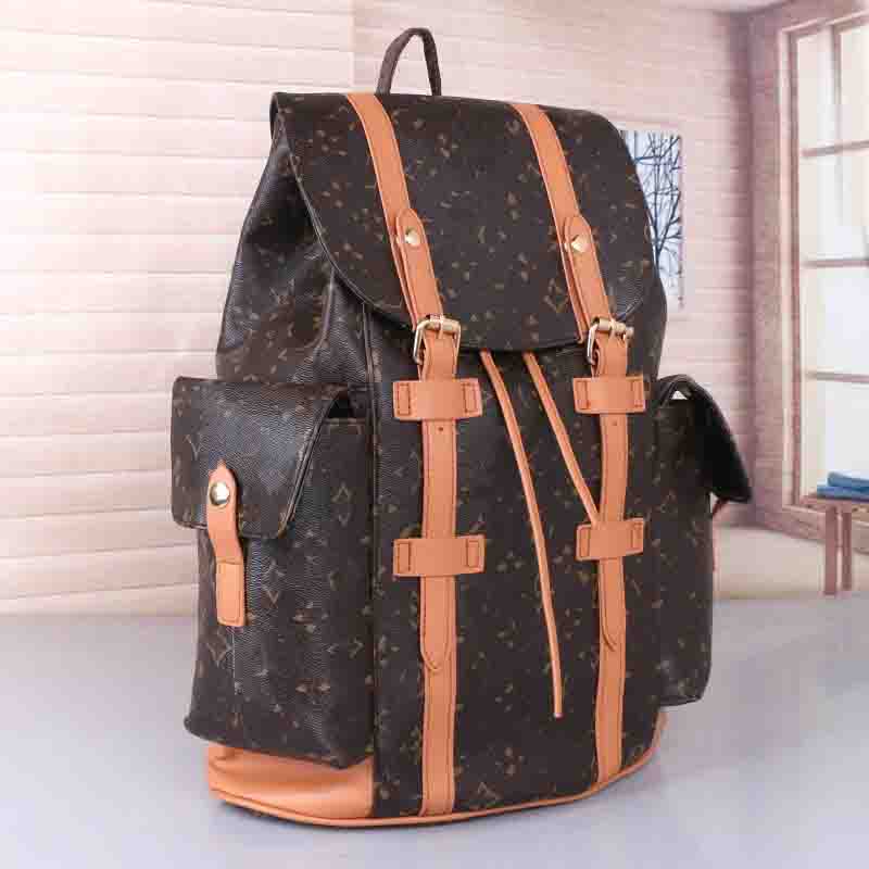 

Luxurious Designer Christopher Duffel Bag embossing Backpacks Handbags Men Women PU Leather Backpack School Bag Fashion Knapsack Back pack Rucksack Shoulder Bags, #38