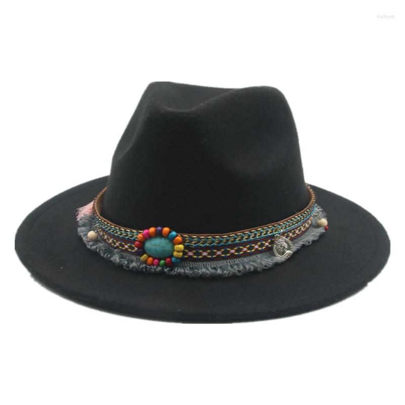 

Berets Fedora Hats Western Cowboy Men Women Wide Brim Winter Hat Casual Wedding Panama Black White Sombreros De Mujer, Peach pink