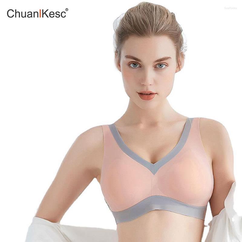 

Bras Women's Gather Together Sexy Comfortable Sports Vest Traceless High Quality Latex Bra