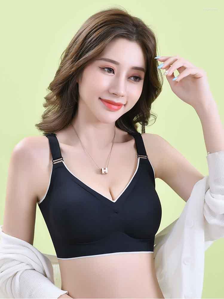 

Bras High Quality Push Up Latex Bra Women Fashion Comfortable Sexy Soft Chest Pad Lady Lace, Beige