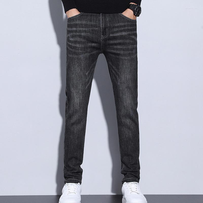 

Men's Jeans 2023 Men's Winter Spring Casual Small Leg Denim Trousers Straight Plus Size Classic Pants, Xxa-9920black grey