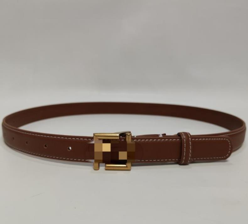

Women's Cowhide Belt Letter Smooth Buckle Simple Casual All-Match Fashion Personality Skirt Belts, Aspic