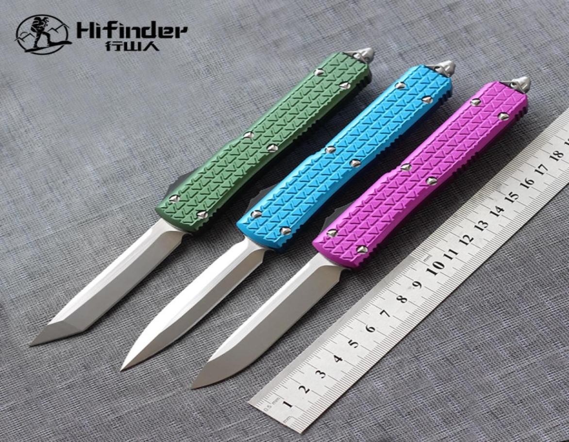 

Hifinder version D2 satin blade knife 6061T6 Aluminum handle camping survival outdoor EDC hunt Tactical tool dinner kitchen knife3985865