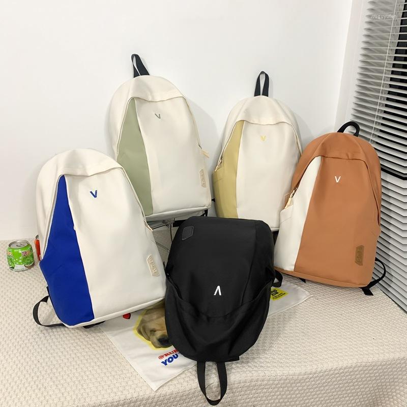 

School Bags Minimalist Fashion Backpacks For High Students Women Casual Girls, Black