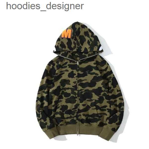 

Mens Designer Hoodie Full Zip Up Shark Hoodies for Woman Black Camouflage Jacket Blue Hoody Hooded Sweatshirt Man Womens Sweater Long Sleeve Cardigan 3QRF0, Gray