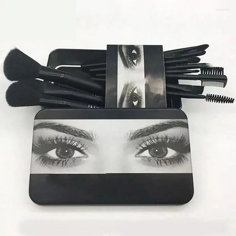 

Makeup Brushes 12Pcs Brush Set Eyeshadow Blending Foundation Powder Eyebrow Blush Double Head Beauty Make Up Kit Tool