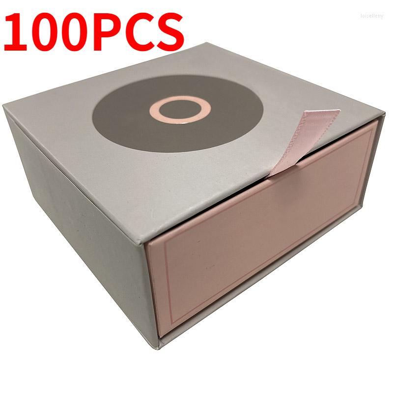 

Jewelry Pouches 2023 100pcs Packaging Paper Box Bracelet Display Ring Earrings Necklace Gift Velvet Compatible With DIY Fashion