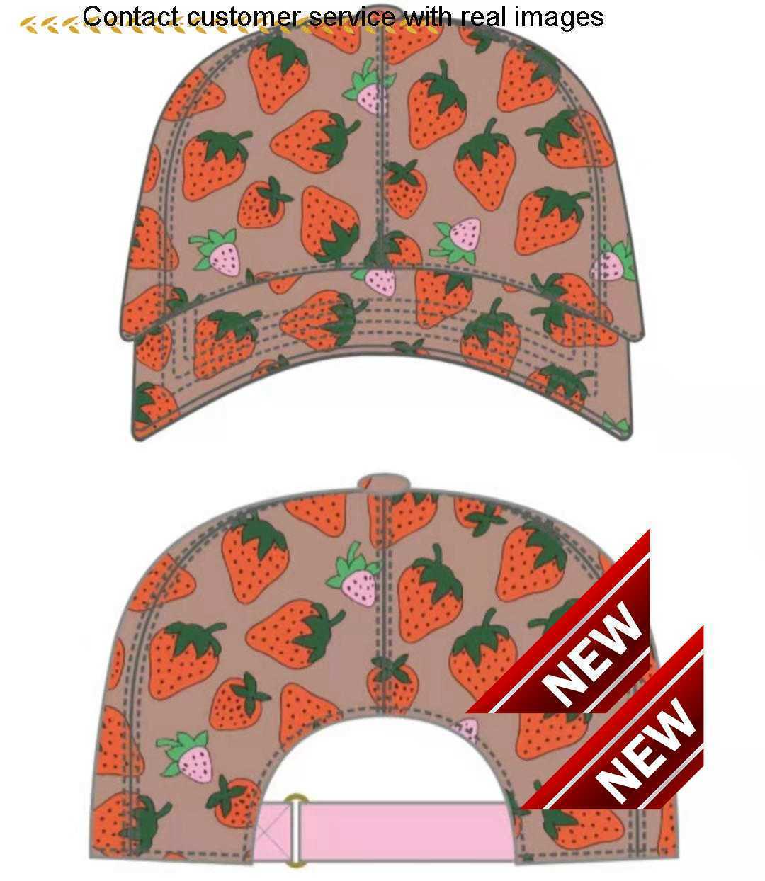 

quality 88888833High strawberry baseball caps man's cotton cactus classic letter Ball caps summer women sun hats outdoor adjustable Snapbackguc